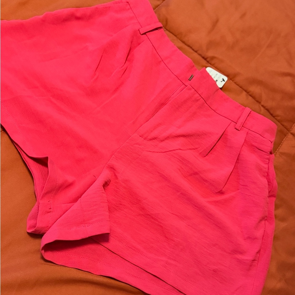 Fashion Nova Hot Pink High Waist Shorts